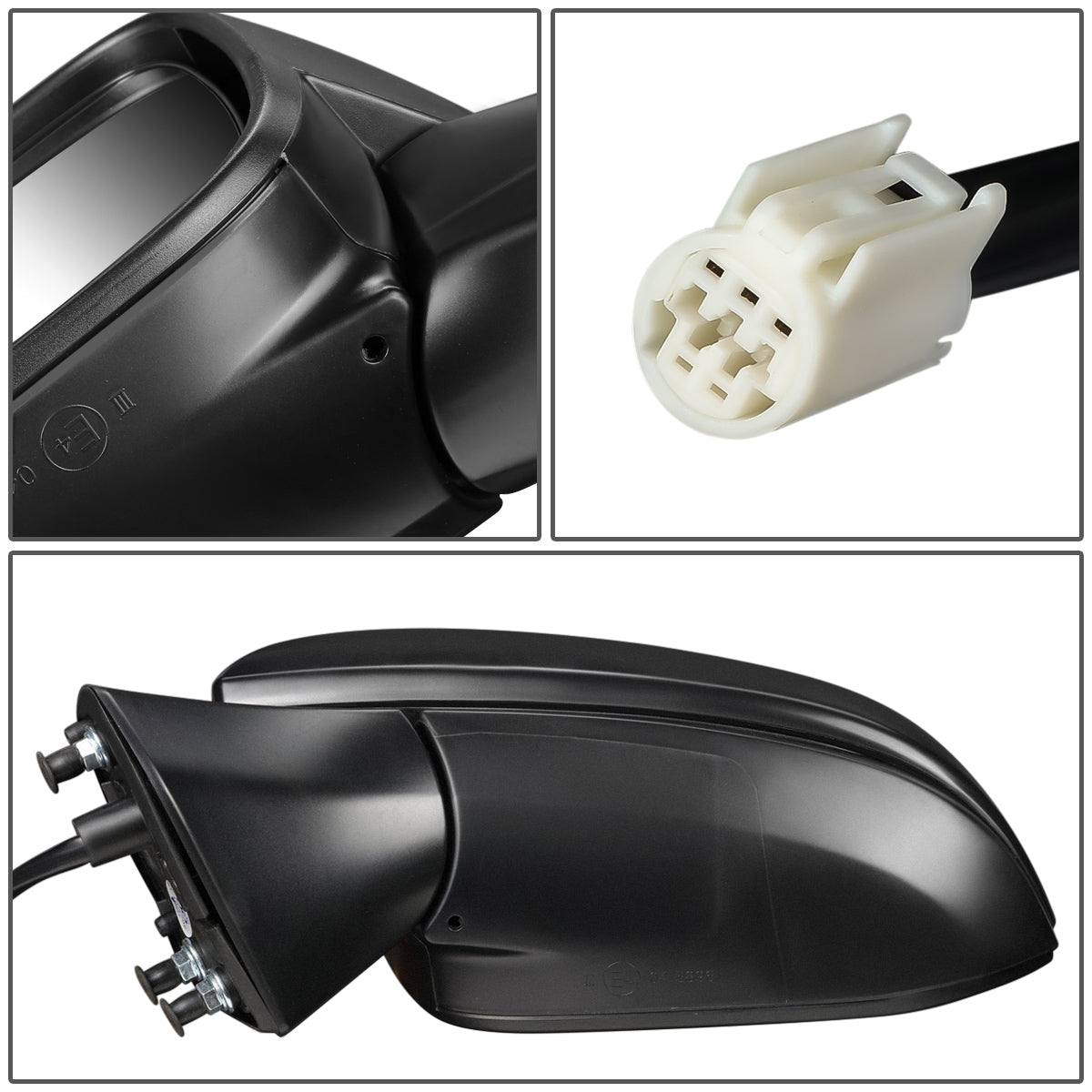 RETROVISOR MIRROR - OEM - 19+ TOYOTA RAV4 - POWERED - FOLDING - TEXTURED - BLACK - LEFT