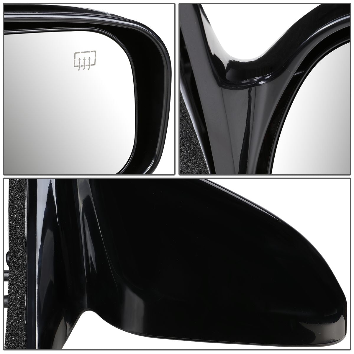 RETROVISOR MIRROR - OEM - 97-01 TOYOTA CAMRY - POWERED - HEATED - PAINTABLE - BLACK - RIGHT