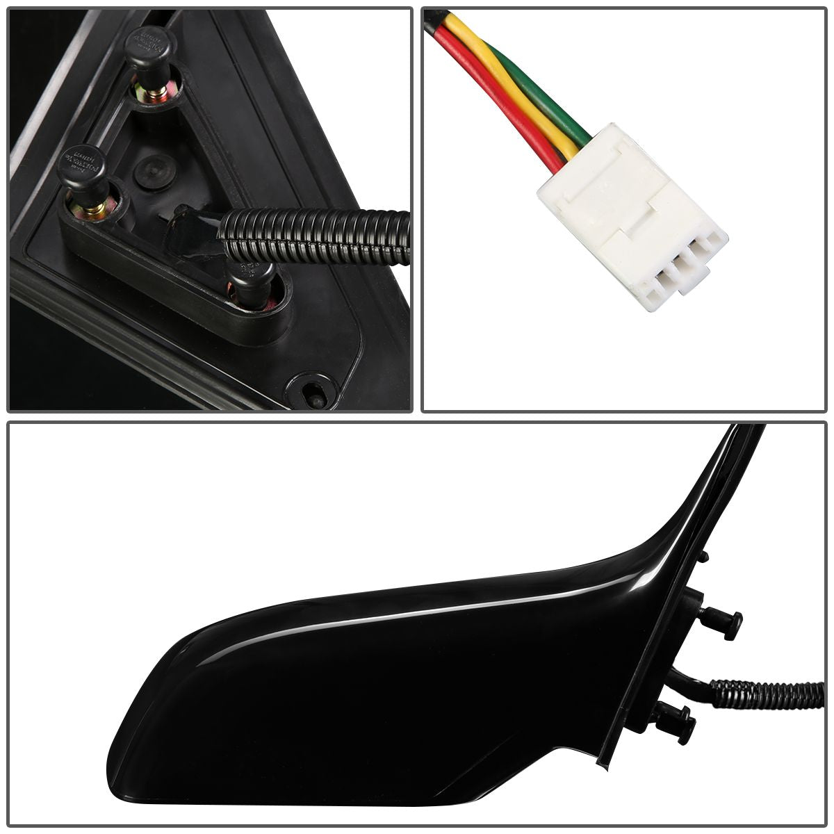 RETROVISOR MIRROR - OEM - 00-04 TOYOTA AVALON - POWERED - PAINTABLE - BLACK - RIGHT