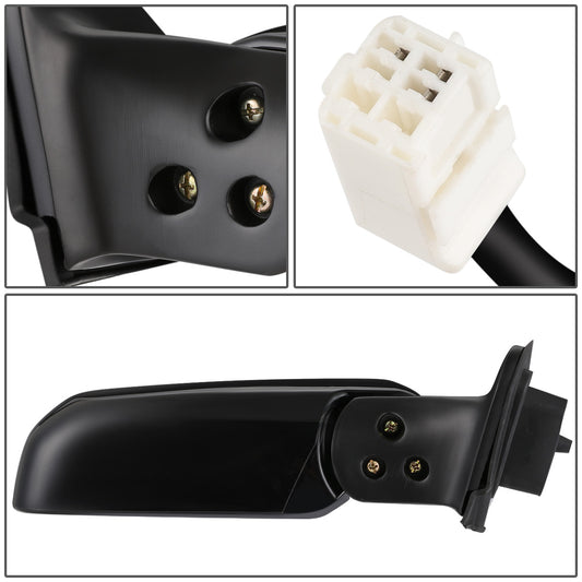 RETROVISOR MIRROR - OEM - 96-02 TOYOTA 4RUNNER - POWERED - FOLDING - BLACK MATERIAL - RIGHT