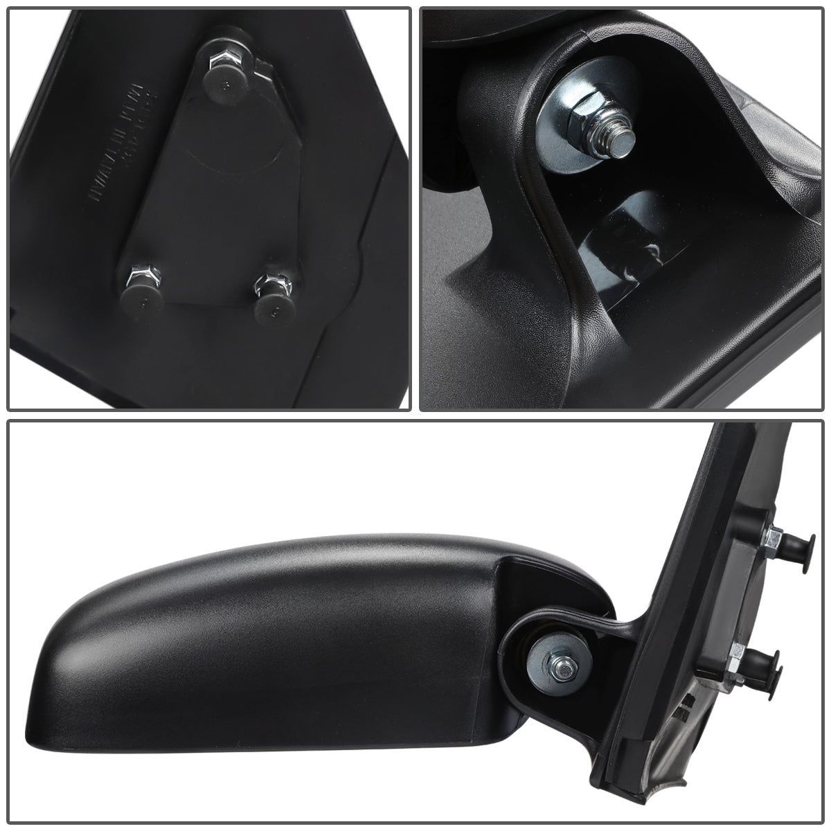 RETROVISOR MIRROR - OEM - 00-02 TOYOTA ECHO 2/4-DR - MANUAL - TEXTURED - BLACK - RIGHT