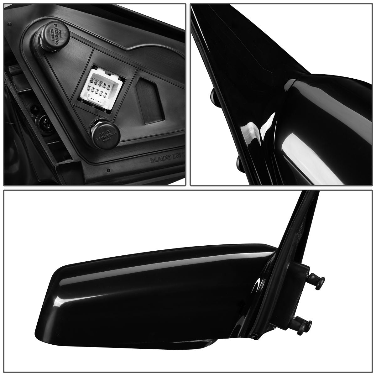 RETROVISOR MIRROR - OEM - 04-08 TOYOTA SOLARA - POWERED - PAINTABLE - BLACK - RIGHT