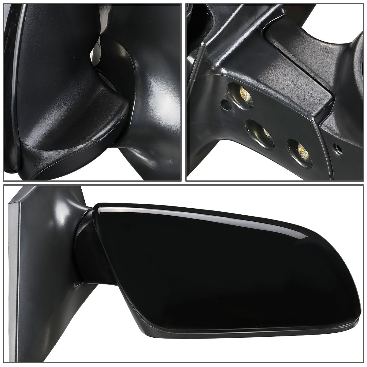 RETROVISOR MIRROR - OEM - 09-13 TOYOTA COROLLA - POWERED - HEATED - TEXTURED - BLACK - RIGHT