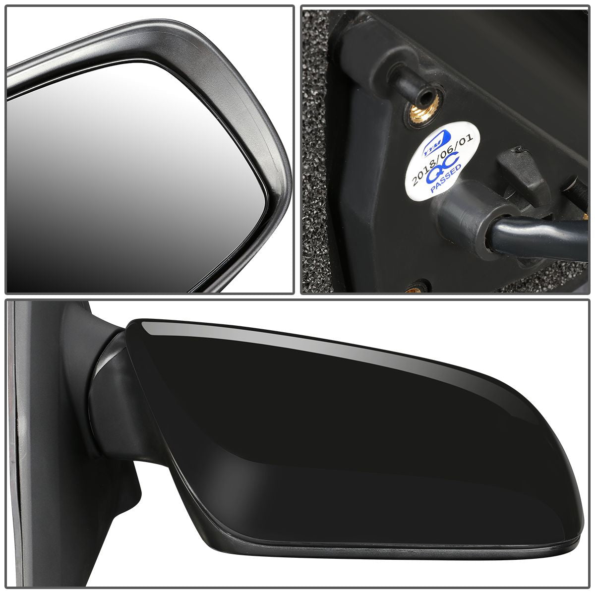 RETROVISOR MIRROR - OEM - 09-14 TOYOTA MATRIX - POWERED - TEXTURED - BLACK - RIGHT