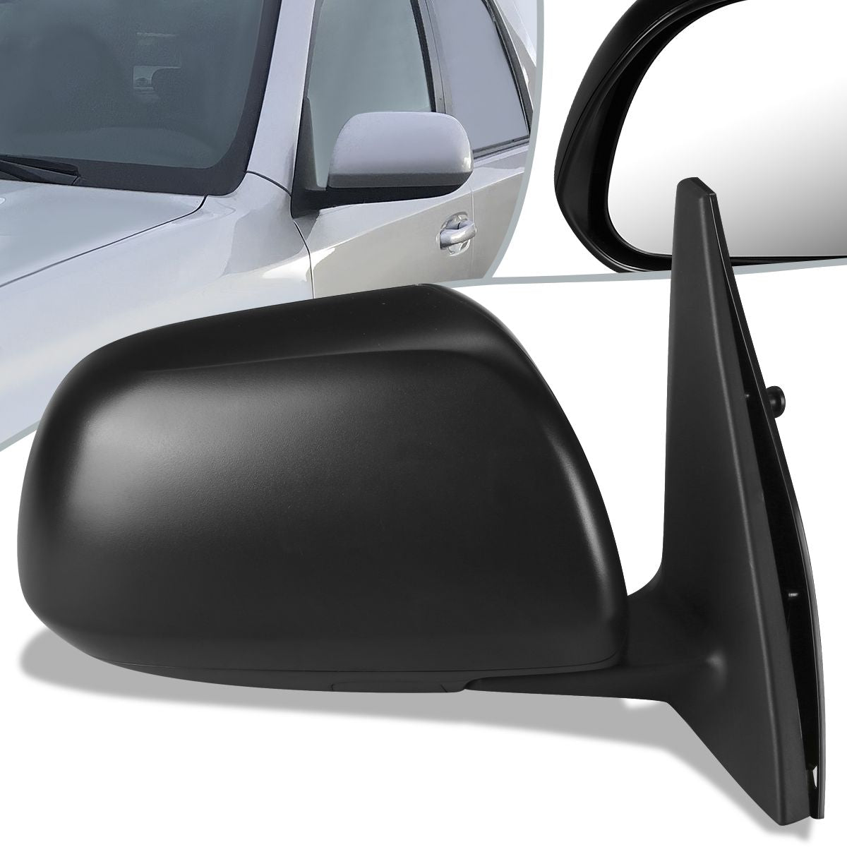 RETROVISOR MIRROR - OEM - 10-13 TOYOTA 4RUNNER - POWERED - HEATED - TEXTURED - RIGHT - BLACK