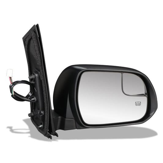 RETROVISOR MIRROR - OEM - 11-17 TOYOTA SIENNA - POWERED - HEATED - FOLDING - W/ SPOTTER GLASS - TEXTURED - RIGHT - BLACK
