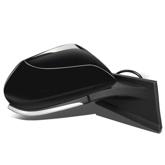 RETROVISOR MIRROR - OEM - 16-18 TOYOTA PRIUS - POWERED - HEATED - FOLDING - TEXTURED - RIGHT - BLACK MATERIAL
