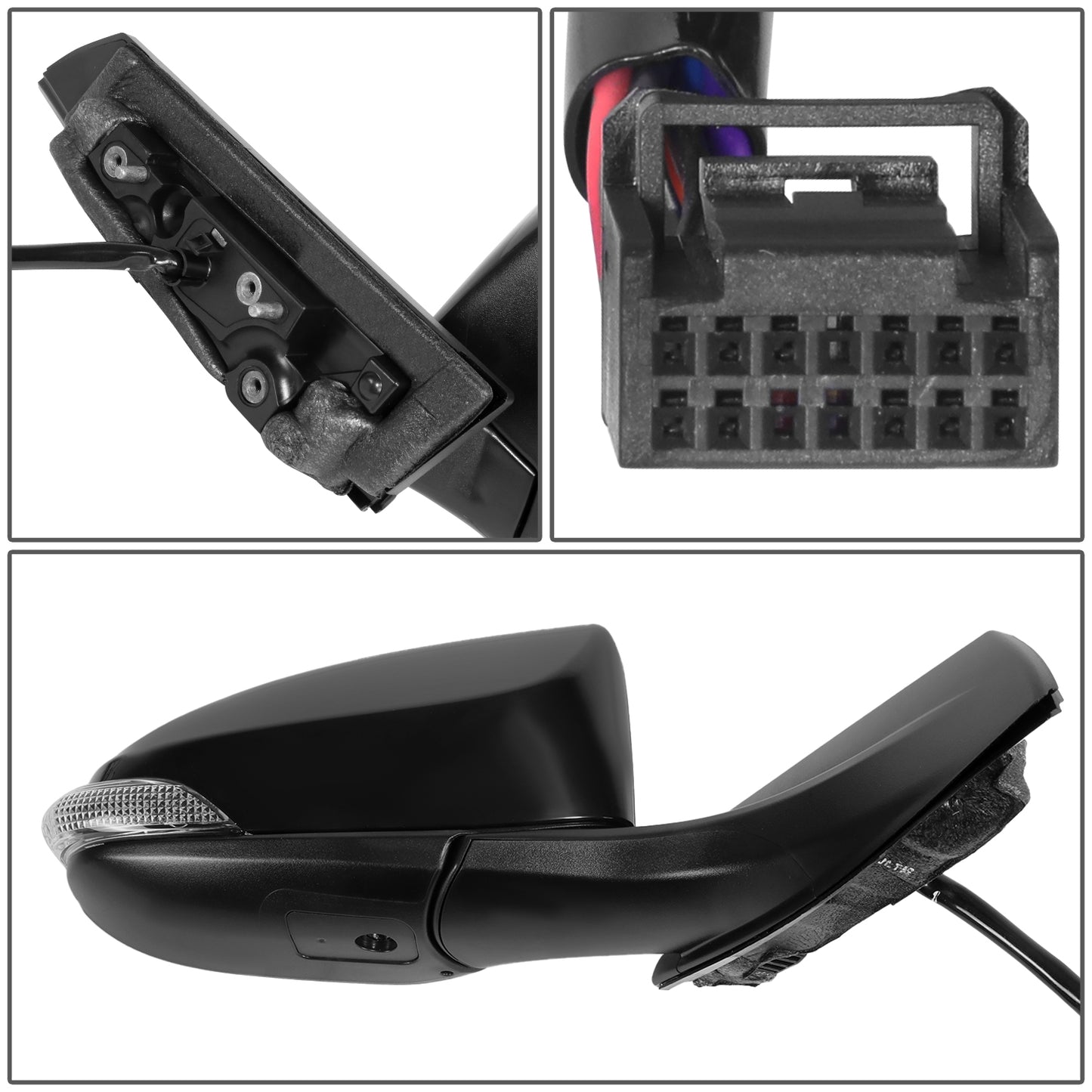 RETROVISOR MIRROR - TOYOTA C-HR 2018-2022 - WITH POWER WITH HEATED WITH SIGNAL WITH BLIND SPOT - OE STYLE - PASSENGER RIGHT SIDE