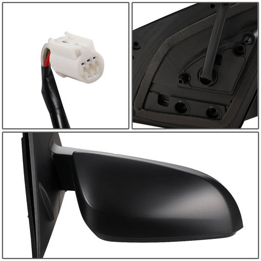 RETROVISOR MIRROR - OEM - 13-15 TOYOTA RAV4 - POWERED - FOLDING - TEXTURED - RIGHT - BLACK