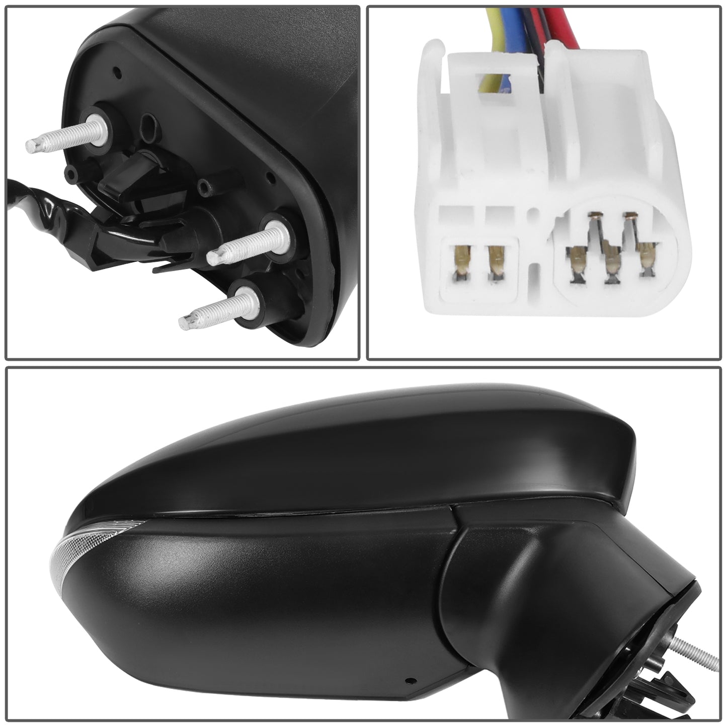 RETROVISOR MIRROR - TOYOTA COROLLA 2019-2024 - WITH POWER WITH HEATED WITH SIGNAL WITH BLIND SPOT - OE STYLE - PASSENGER RIGHT SIDE