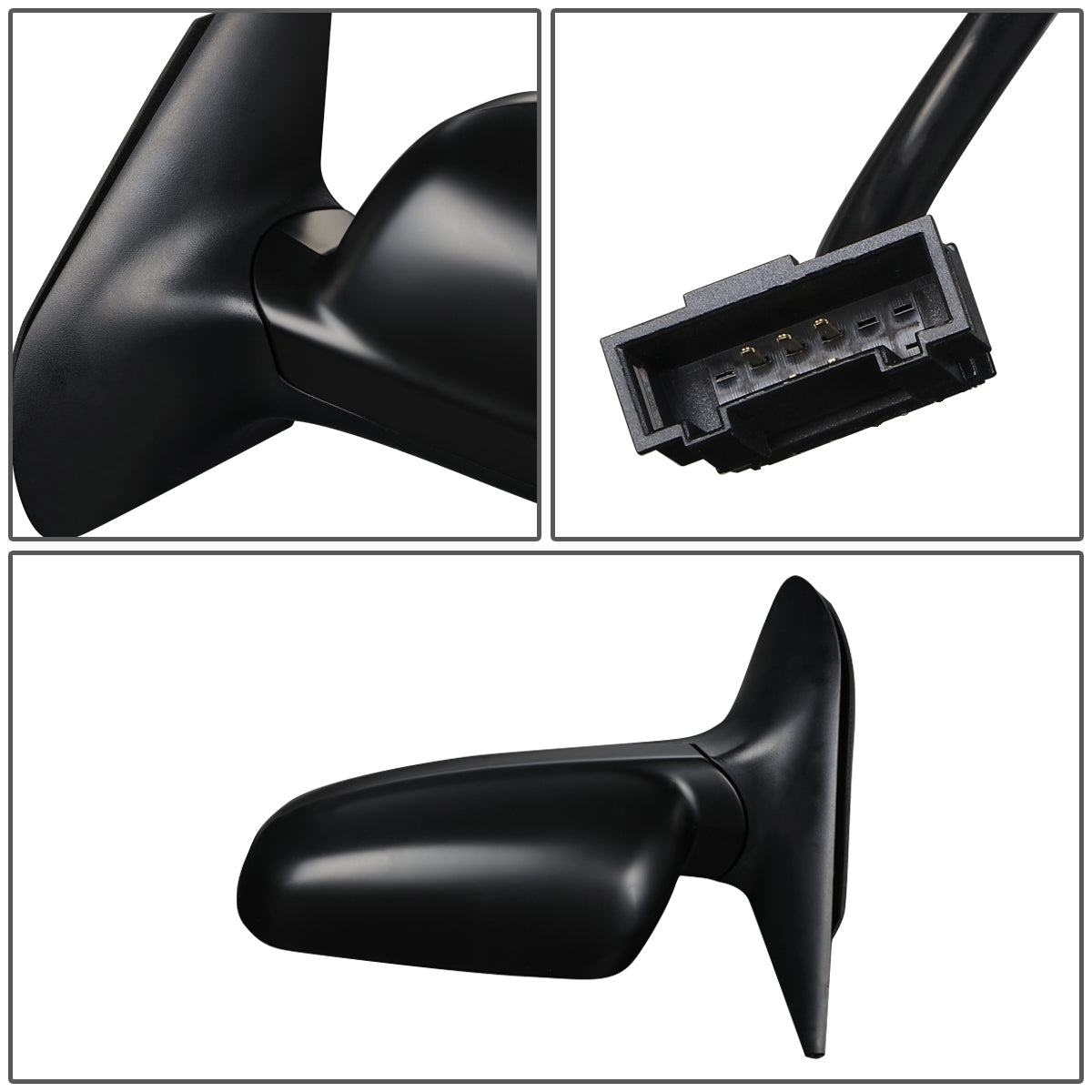 RETROVISOR MIRROR - OEM - 98-03 VOLKSWAGEN GOLF - POWERED - HEATED - FOLDING - LEFT - BLACK