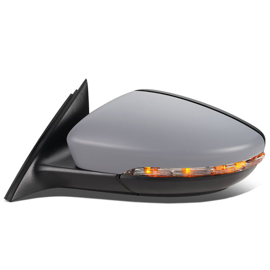 RETROVISOR MIRROR - OEM - 11-15 VOLKSWAGEN PASSAT - POWERED - HEATED - W/ SIGNAL LIGHT - FOLDING - LEFT - GRAY