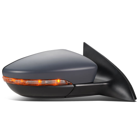 RETROVISOR MIRROR - OEM - 09-13 VOLKSWAGEN PASSAT - POWERED - HEATED - W/ SIGNAL LIGHT - W/ PUDDLE LIGHT - FOLDING - RIGHT - GRAY