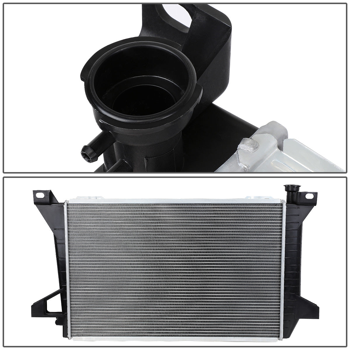 RADIADOR RADIATOR - OEM - 85-96 FORD BRONCO 5.0 5.8 V8 / 85-97 FORD F-250 5.0 5.8 V8 / 85-96 FORD F-150 5.0 5.8 V8 / 89-97 FORD F-350 5.8 V8 / 1997 FORD F-250 HD 5.8 V8 - FITS AUTOMATIC MODELS WITHOUT AC ONLY - DPI-1453