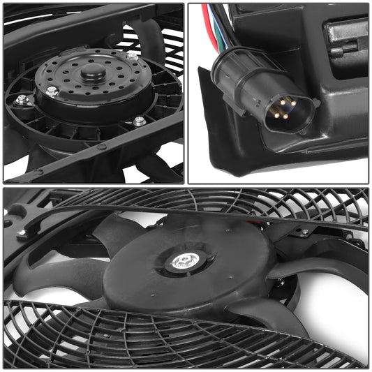 ABANICOS OE STYLE -BW E39 '95-'00'01-'03 CON.COOLING FAN ASS'Y '97-'98 (WO CONTROLLER)(4PIN) (EU=USA)