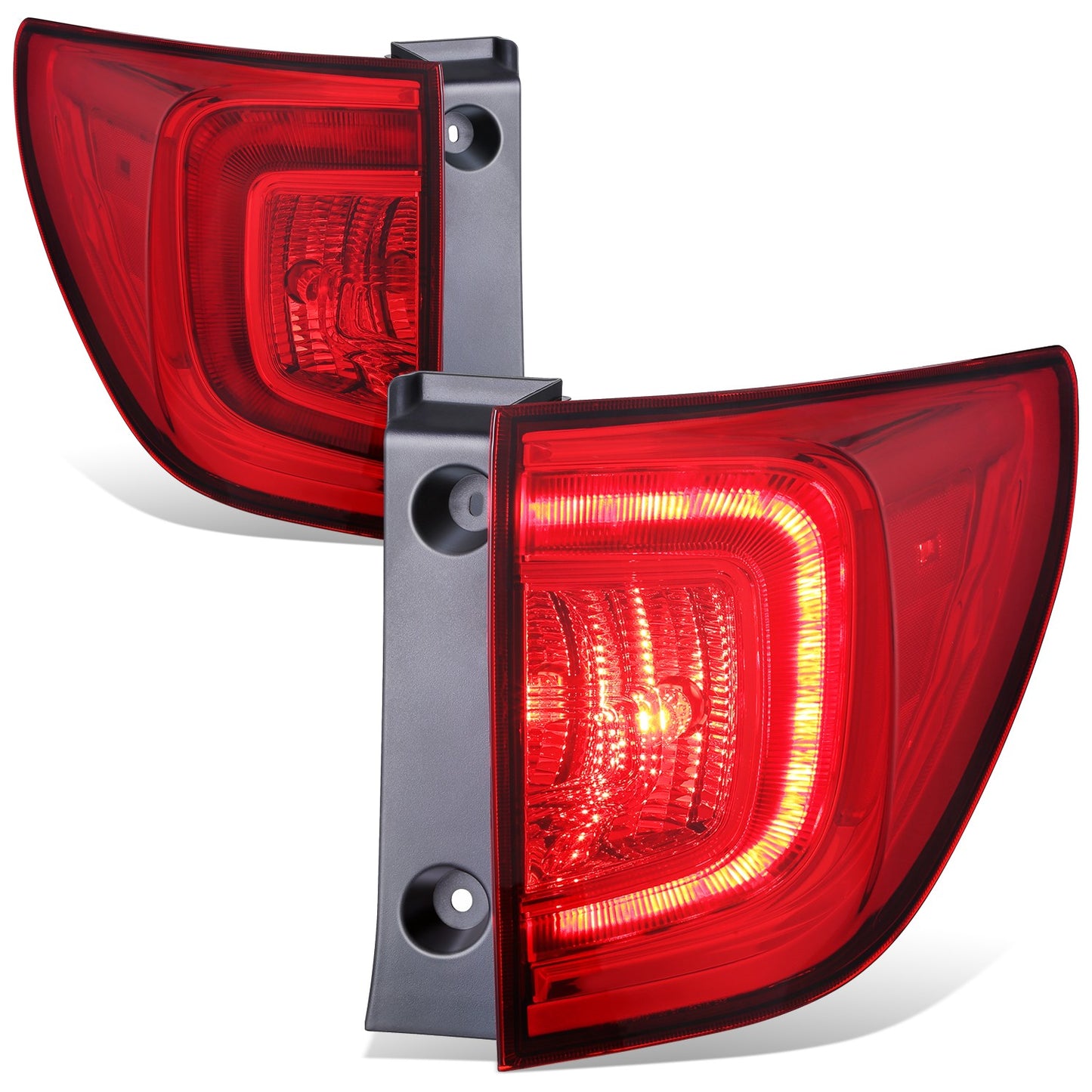 FAROS TRASEROS OE STYLE - 16-18 HONDA PILOT - OUTER - 7440 REVERSE - CHROME HOUSING - LEFT AND RIGHT
