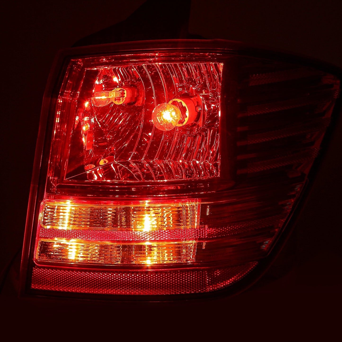 FAROS TRASEROS OE STYLE - 09-20 DODGE JOUNEY - FITS MODELS WITHOUT LED TAIL LAMPS - 3157 BRAKE / 3157 TURN SIGNAL / 3157 TAIL LAMP - CHROME HOUSING - RIGHT