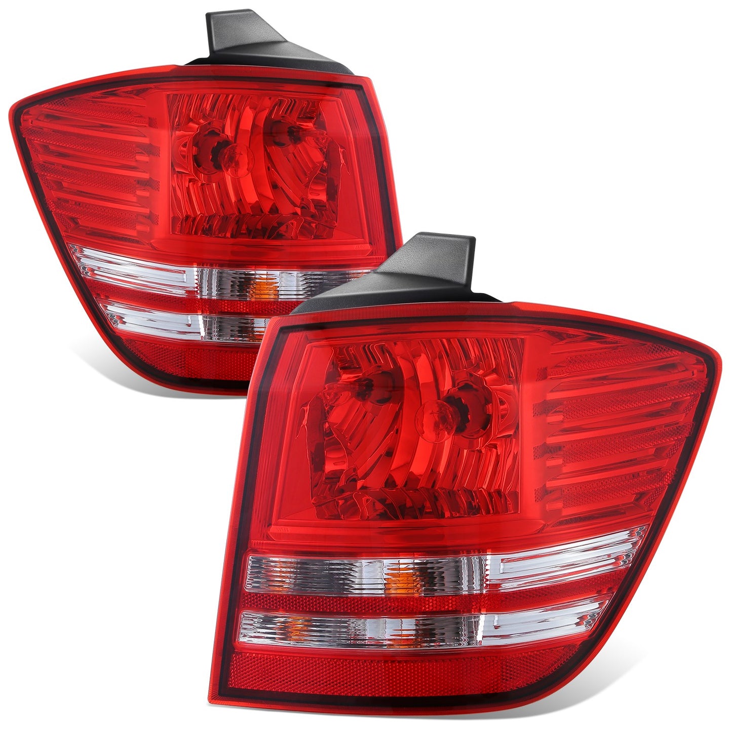 FAROS TRASEROS OE STYLE - 09-20 DODGE JOUNEY - FITS MODELS WITHOUT LED TAIL LAMPS - 3157 BRAKE / 3157 TURN SIGNAL / 3157 TAIL LAMP - CHROME HOUSING - LEFT AND RIGHT