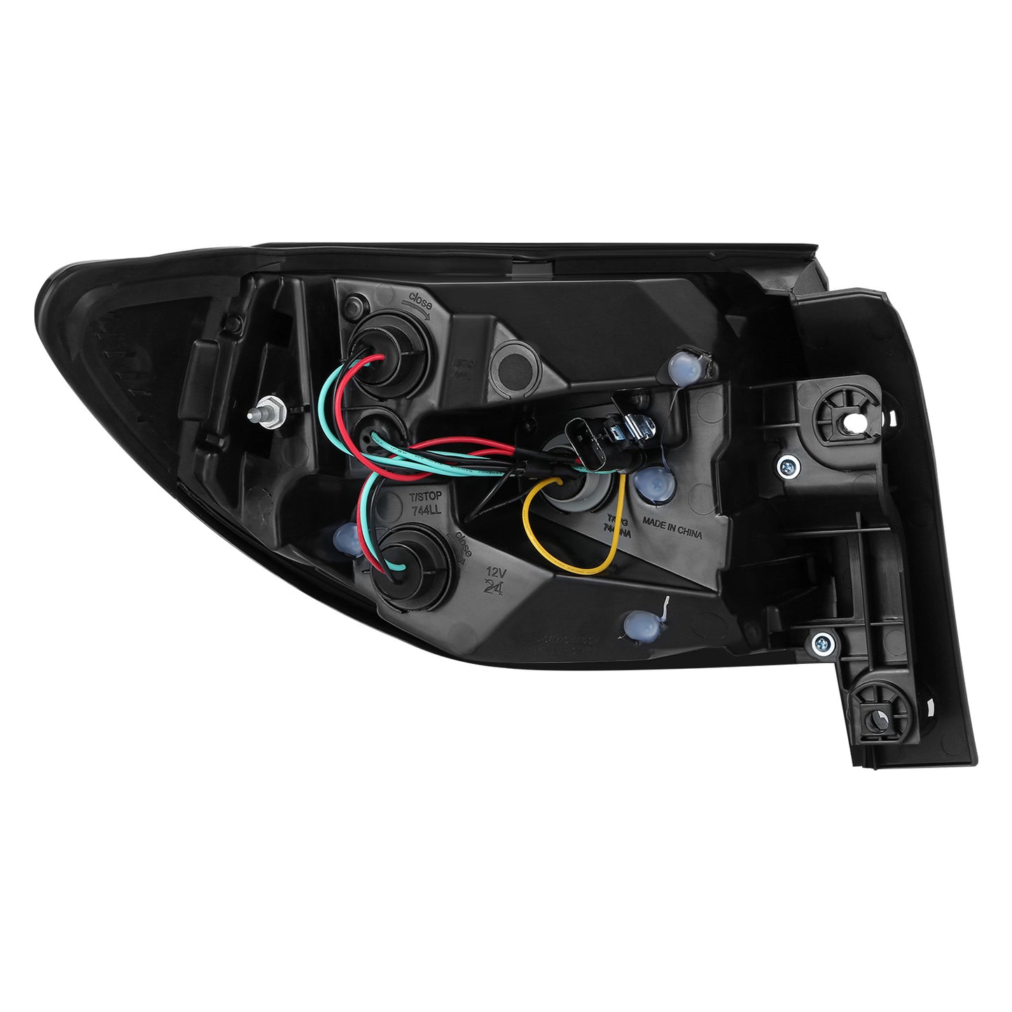 FAROS TRASEROS OE STYLE - 13-17 CHEVY TRAVERSE - OUTER - 7440 TURN SIGNAL / 7443 BRAKE / 7443 TAIL LAMP - CHROME HOUSING - RIGHT