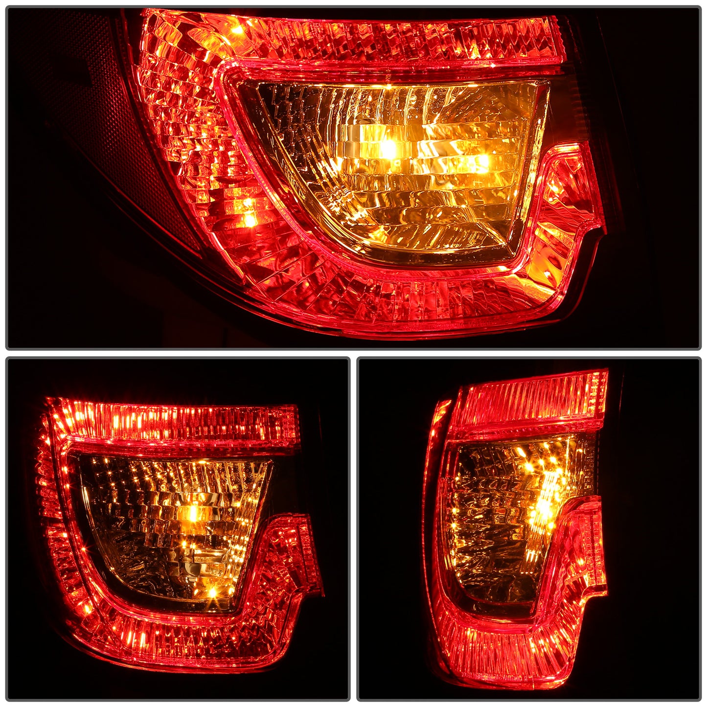 FAROS TRASEROS OE STYLE - 13-17 CHEVY TRAVERSE - OUTER - 7440 TURN SIGNAL / 7443 BRAKE / 7443 TAIL LAMP - CHROME HOUSING - LEFT AND RIGHT