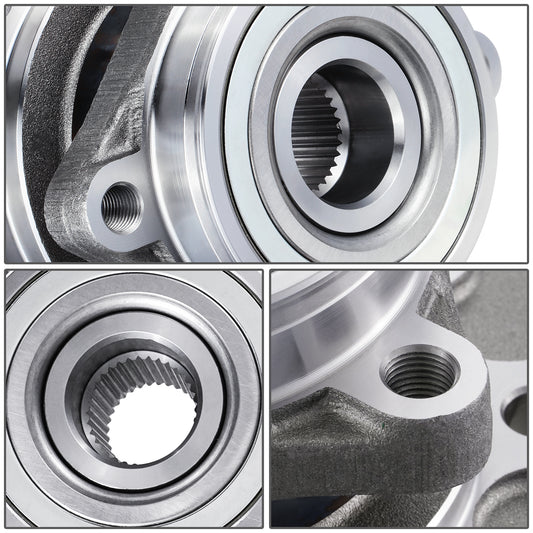 MASA DE RUEDA WHEEL HUBS & BEARINGS - DODGE RAM 2500 1994-1999 - 4WD WITH 2-WHEEL ABS - WITH 4 BOLT RECTANGULAR FLANGE