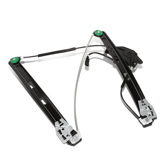 REGULADOR DE VENTANA WINDOW MOTORS & REGULATORS - METALLIC - 99-00 BMW 323I/01-05 BMW 325I/01-05 BMW 325XI/99-00 BMW 328I/01-05 BMW 330I/01-05 BMW 330XI - FITS 4-DR MODELS - METALLIC - BARE STEEL/PLASTIC