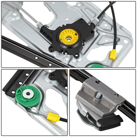 REGULADOR DE VENTANA WINDOW MOTORS & REGULATORS - METALLIC - 01-03 BMW 525I/97-00 BMW 528I/01-03 BMW 530I/97-03 BMW 540I/00-03 BMW M5 - METALLIC - BARE STEEL/PLASTIC