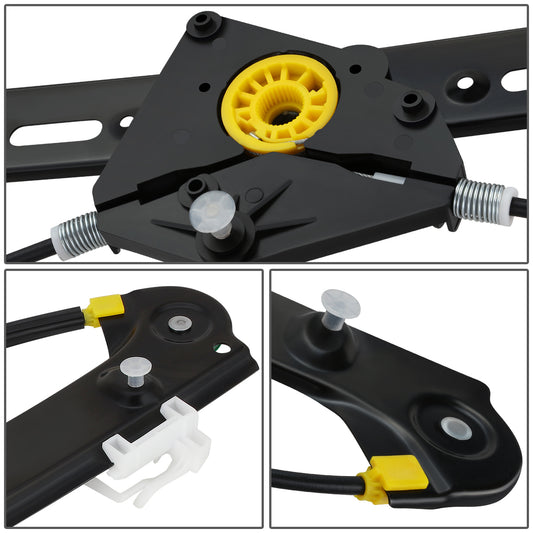 REGULADOR DE VENTANA WINDOW MOTORS & REGULATORS - METALLIC - 04-10 BMW X3 - METALLIC - BARE STEEL/PLASTIC