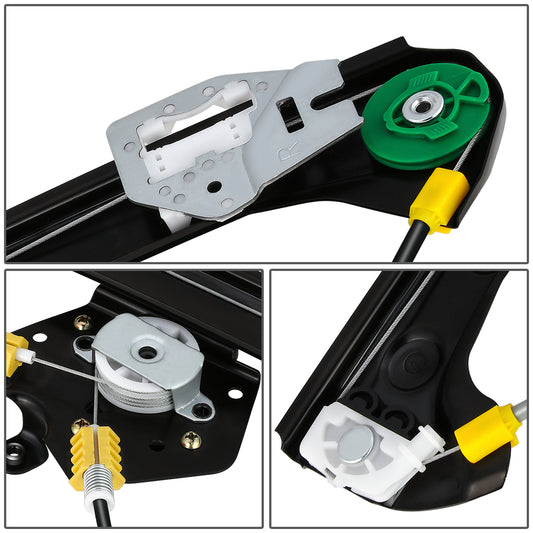 REGULADOR DE VENTANA WINDOW MOTORS & REGULATORS - METALLIC - 00-06 BMW X5 - METALLIC - BARE STEEL/PLASTIC