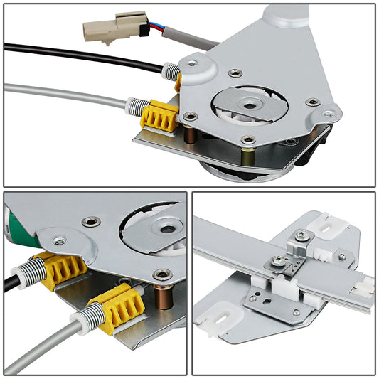 REGULADOR DE VENTANA WINDOW MOTORS & REGULATORS - METALLIC - 02-06 JEEP LIBERTY - METALLIC - BARE STEEL/PLASTIC