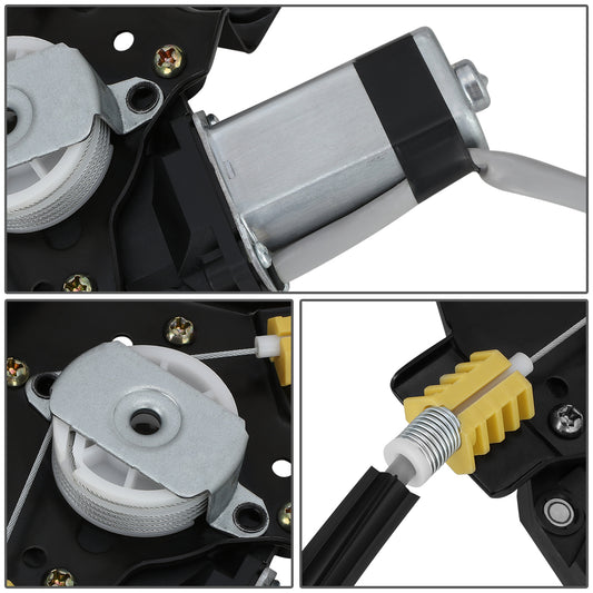 REGULADOR DE VENTANA WINDOW MOTORS & REGULATORS - METALLIC - 04-08 FORD F-150/04-08 FORD LOBO/06-08 LINCOLN MARK LT - FITS CREW CAB / STANDARD CABS,DOES NOT FIT EXTENDED CABS - METALLIC - BARE STEEL/PLASTIC