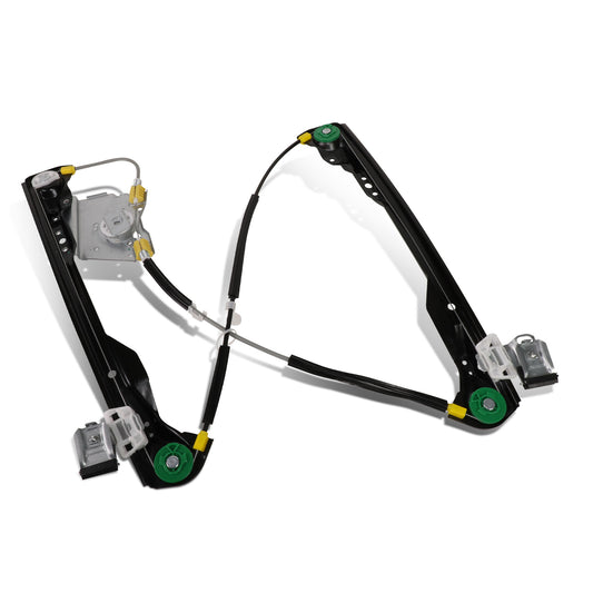 REGULADOR DE VENTANA WINDOW MOTORS & REGULATORS - METALLIC - 00-07 FORD FOCUS - FITS 4-DR/5-DR MODELS ONLY - METALLIC - BARE STEEL/PLASTIC