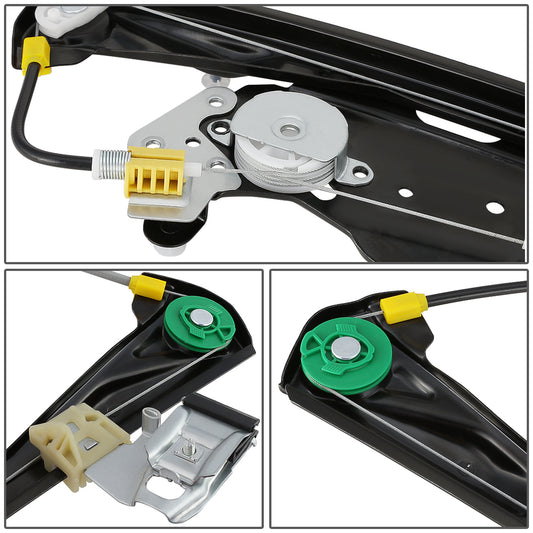 REGULADOR DE VENTANA WINDOW MOTORS & REGULATORS - METALLIC - 00-02 LINCOLN LS - METALLIC - BARE STEEL/PLASTIC