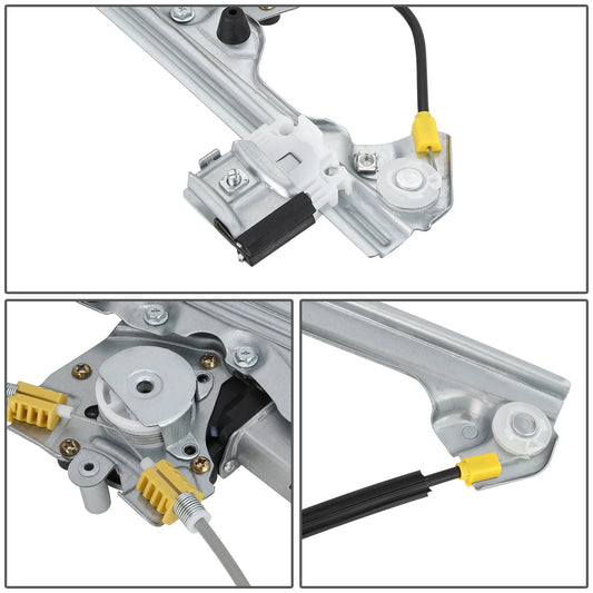 REGULADOR DE VENTANA WINDOW MOTORS & REGULATORS - METALLIC - 99-13 CADILLAC ESCALADE CHEVY SILVERADO SUBURBAN GMC SIERRA YUKON - METALLIC - BARE STEEL/PLASTIC