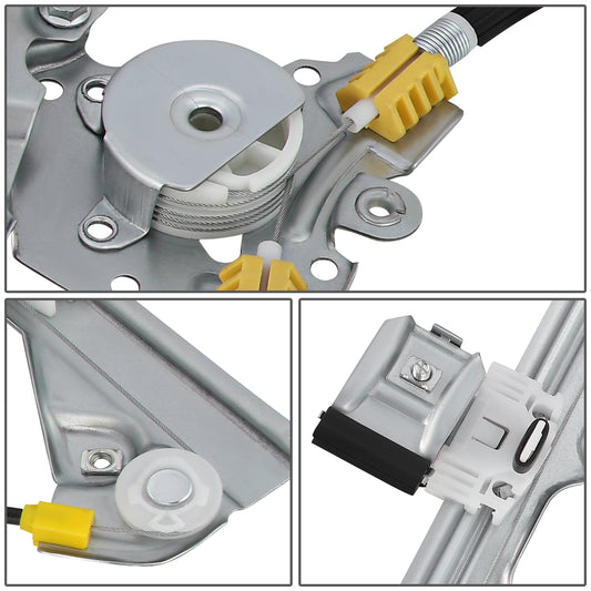 REGULADOR DE VENTANA WINDOW MOTORS & REGULATORS - METALLIC - 99-07 CADILLAC ESCALADE CHEVY SILVERADO SUBURBAN AVALANCHE GMC SIERRA YUKON - METALLIC - BARE STEEL/PLASTIC