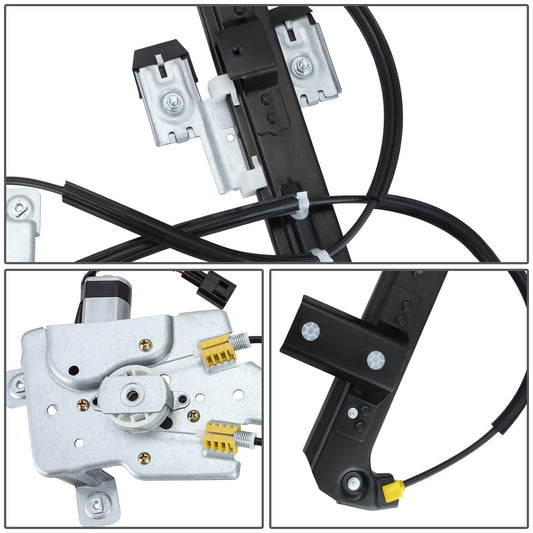 REGULADOR DE VENTANA WINDOW MOTORS & REGULATORS - METALLIC - 02-06 CADILLAC ESCALADE/00-06 CHEVY TAHOE/00-06GMC YUKON - METALLIC - BARE STEEL/PLASTIC