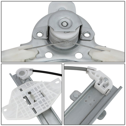 REGULADOR DE VENTANA WINDOW MOTORS & REGULATORS - METALLIC - 99-01 HYUNDAI SONATA - METALLIC - BARE STEEL/PLASTIC