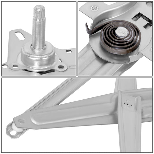 REGULADOR DE VENTANA WINDOW MOTORS & REGULATORS - 02-12 METALLIC - IZ D-MAX P/UP MANUAL FRONT WINDOW REGULATOR FR MANUAL