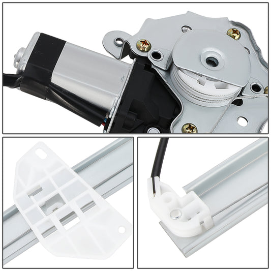 REGULADOR DE VENTANA WINDOW MOTORS & REGULATORS - METALLIC - 93-96 MITSUBISHI MIRAGE - METALLIC - BARE STEEL/PLASTIC