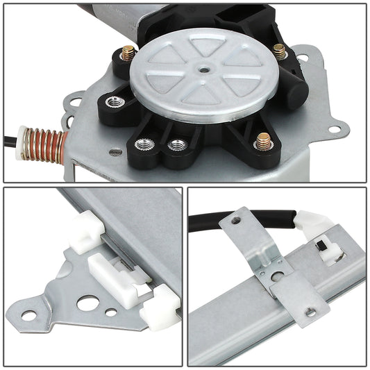 REGULADOR DE VENTANA WINDOW MOTORS & REGULATORS - METALLIC - 95-99 NISSAN SENTRA - METALLIC - BARE STEEL/PLASTIC