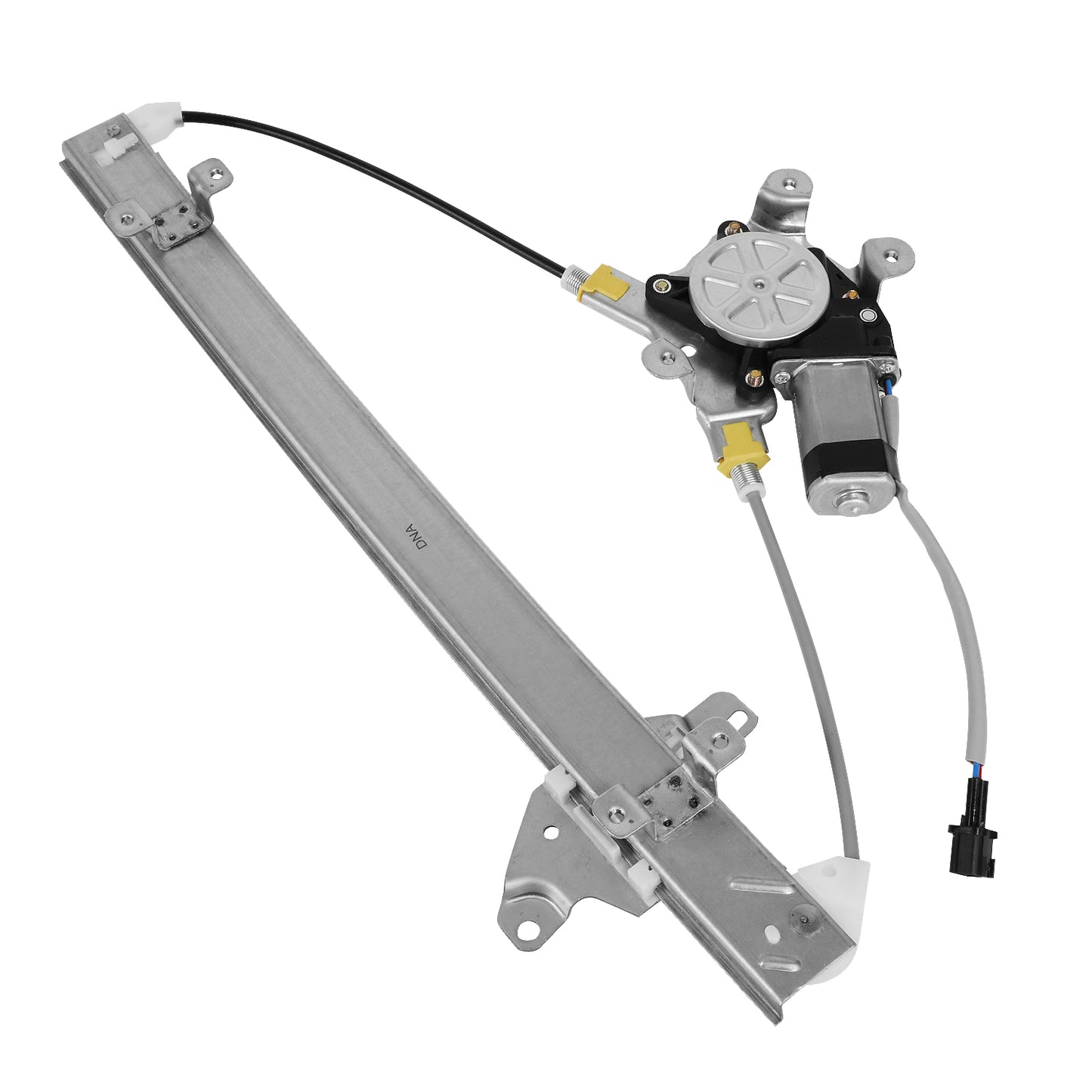 REGULADOR DE VENTANA WINDOW MOTORS & REGULATORS - METALLIC - 05-16 NISSAN FRONTIER/05-07 NISSAN PATHFINDER/05-15 NISSAN XTERRA/09-10 SUZUKI EQUATOR - FITS MODELS WITH 2-PIN CONNECTOR - METALLIC - BARE STEEL/PLASTIC
