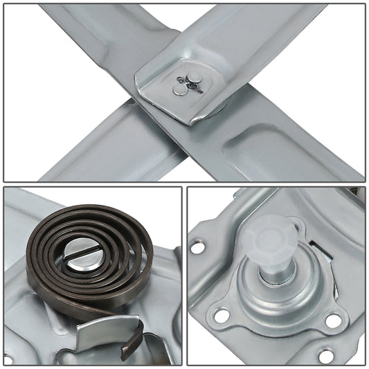 REGULADOR DE VENTANA WINDOW MOTORS & REGULATORS - METALLIC - 84-89 TOYOTA 4RUNNER/84-88 TOYOTA PICKUP - FITS MODELS WITH WINDOW VENT - METALLIC - BARE STEEL/PLASTIC