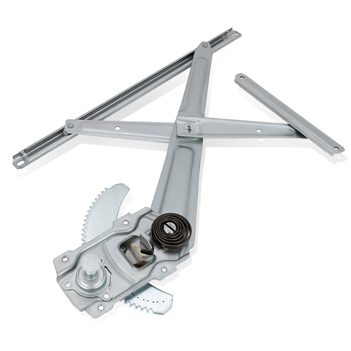 REGULADOR DE VENTANA WINDOW MOTORS & REGULATORS - METALLIC - 84-89 TOYOTA 4RUNNER/84-88 TOYOTA PICKUP - FITS MODELS WITH WINDOW VENT - METALLIC - BARE STEEL/PLASTIC