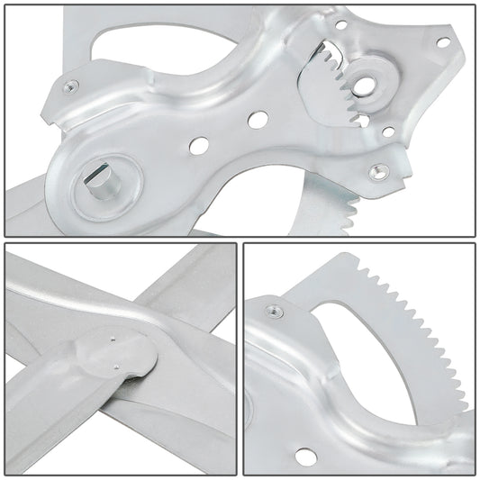 REGULADOR DE VENTANA WINDOW MOTORS & REGULATORS - METALLIC - 05-18 TOYOTA TACOMA CREW CAB REAR/05-15TOYOTA TACOMA FRONT - METALLIC - BARE STEEL/PLASTIC