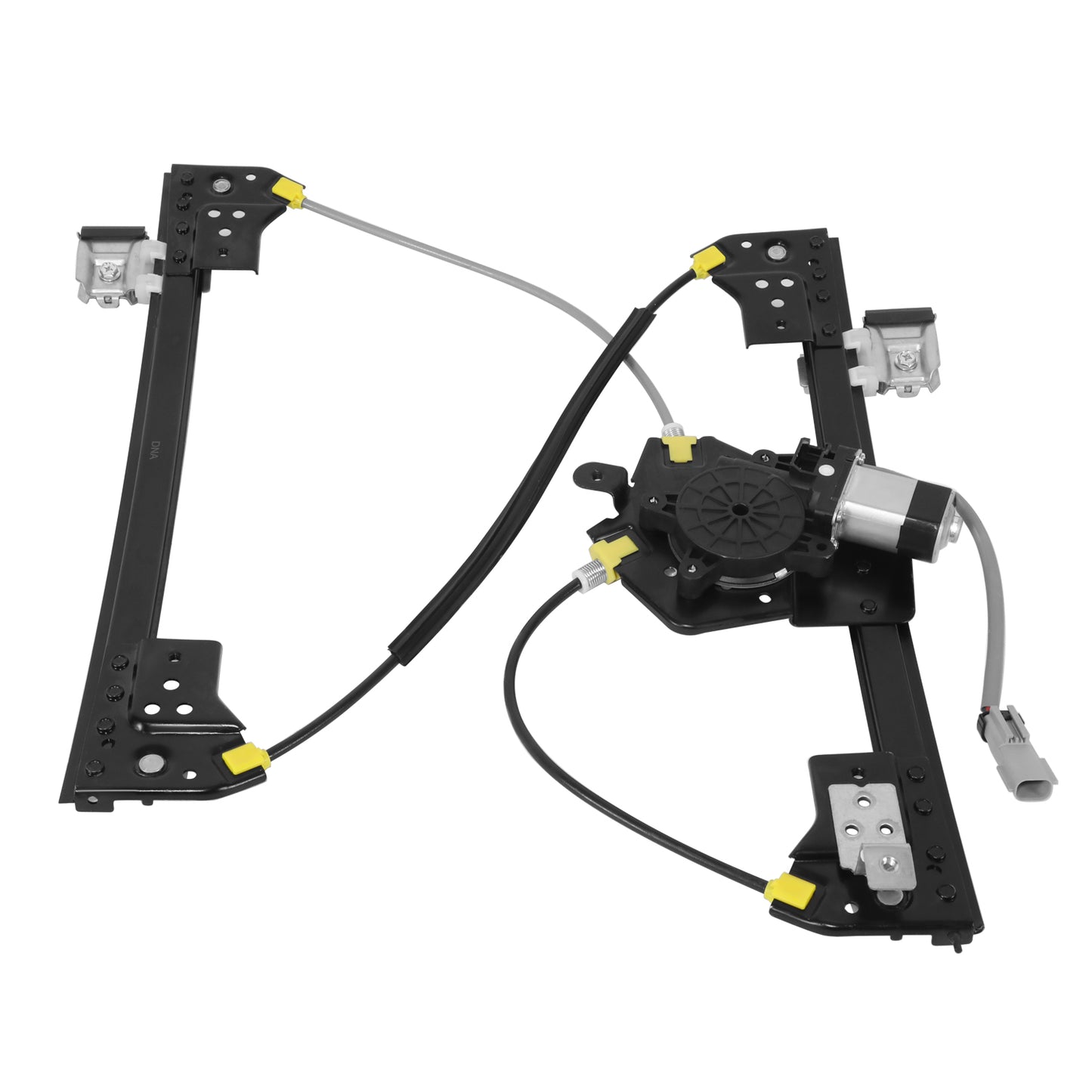 REGULADOR DE VENTANA WINDOW MOTORS & REGULATORS - CHRYSLER 300 2005-2010 / DODGE CHARGER 2006-2010 / DODGE MAGNUM 2005-2008 - EXC. ANTI-PINCH - W/ 2 WIRES - W/O ONE TOUCH UP - METALLIC - BARE STEEL / PLASTIC