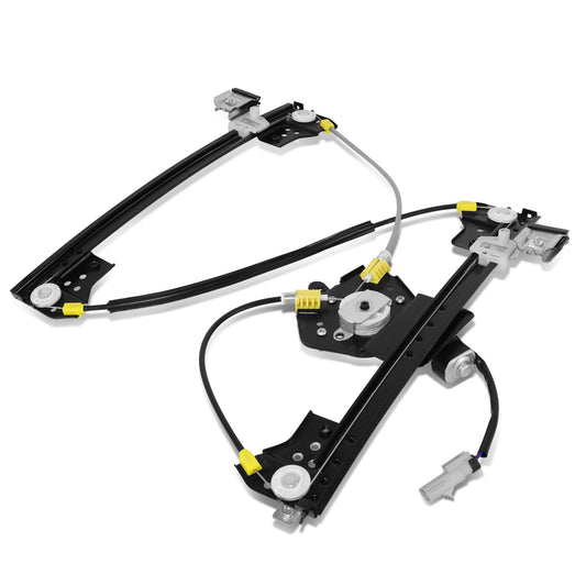 REGULADOR DE VENTANA WINDOW MOTORS & REGULATORS - CHRYSLER 300 2005-2010 / DODGE CHARGER 2006-2010 / DODGE MAGNUM 2005-2008 - EXC. ANTI-PINCH - W/ 2 WIRES - W/O ONE TOUCH UP - METALLIC - BARE STEEL / PLASTIC