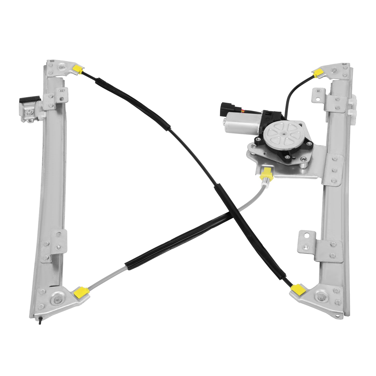 REGULADOR DE VENTANA WINDOW MOTORS & REGULATORS - CHRYSLER TOWN & COUNTRY 2008-2016 / DODGE GRAND CARAVAN 2008-2020 / RAM C/V 2012-2015 - W/ 6PIN CONNECTOR - W/ AUTO-UP - METALLIC - BARE STEEL / PLASTIC