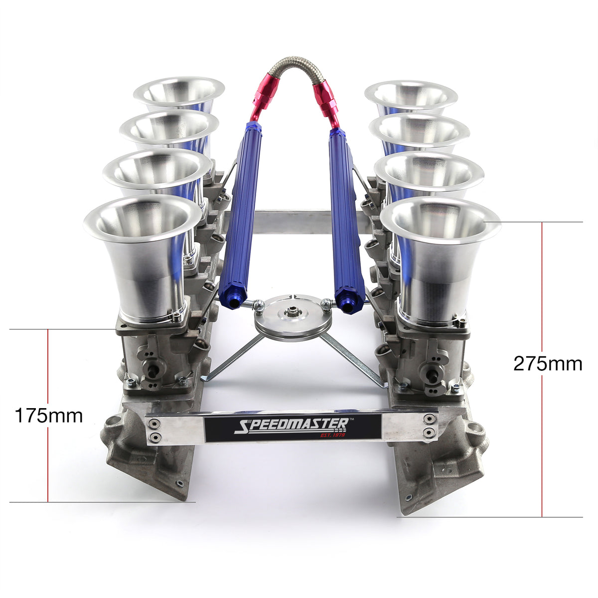Chevy GM LS7 Downdraft EFI Stack Intake Manifold System Satin