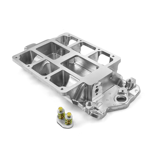 Chevy SBC 350 6-71 8-71 Supercharger Aluminum Intake Manifold Machined Polished