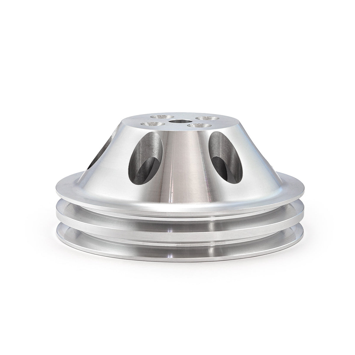 Chevy SBC 350 Billet Aluminum Short Water Pump Swp 2 Groove Water Pump Pulley